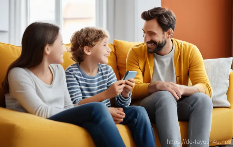 타요 관련 실시간 스트리밍 - **Prompt:** A cozy, brightly lit German living room, emphasizing warmth and safety. A family of four...