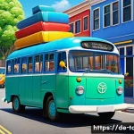 Home 22 타요의 어린이 상호작용 콘텐츠 - **Prompt:** A vibrant, cheerful animated scene depicting Tayo, the little blue bus, Rogi, the green ...