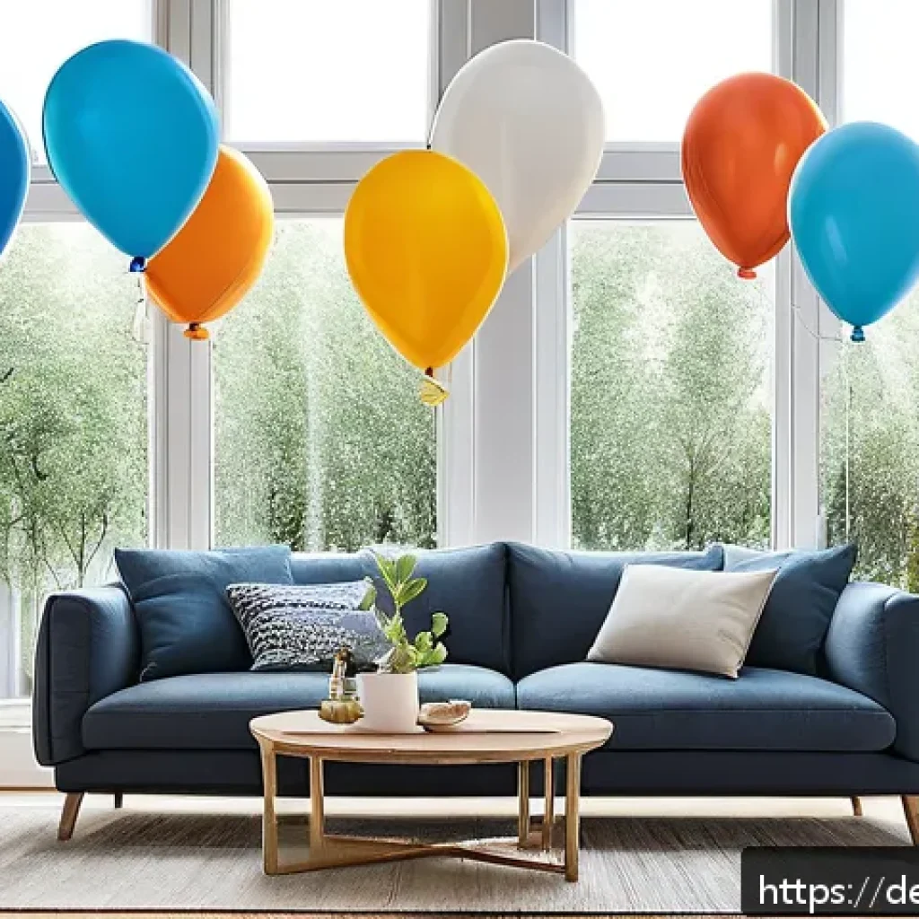 타요 10주년 특별 이벤트 - A vibrant, modern e-commerce celebration scene in a sleek German-style living room, featuring divers...