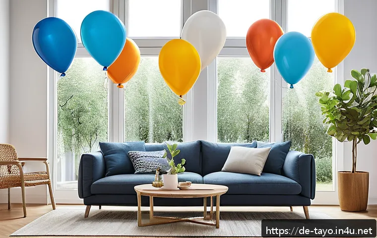 타요 10주년 특별 이벤트 - A vibrant, modern e-commerce celebration scene in a sleek German-style living room, featuring divers...